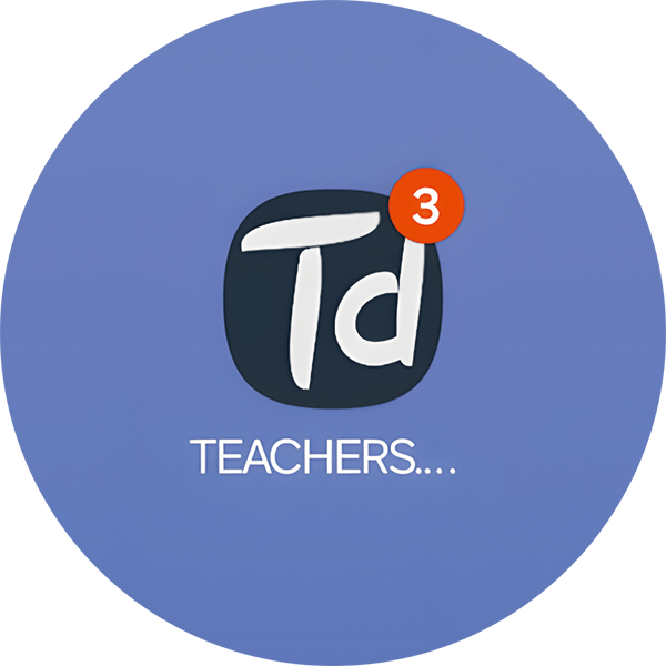 TEACHERS.direct Applikation mit Notification-Symbol/Benachrichtigung
